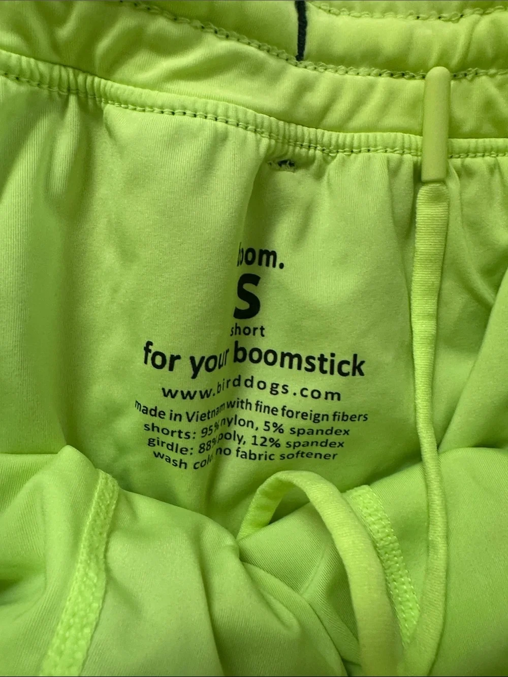 Birddogs Neon Lime Athletic Shorts